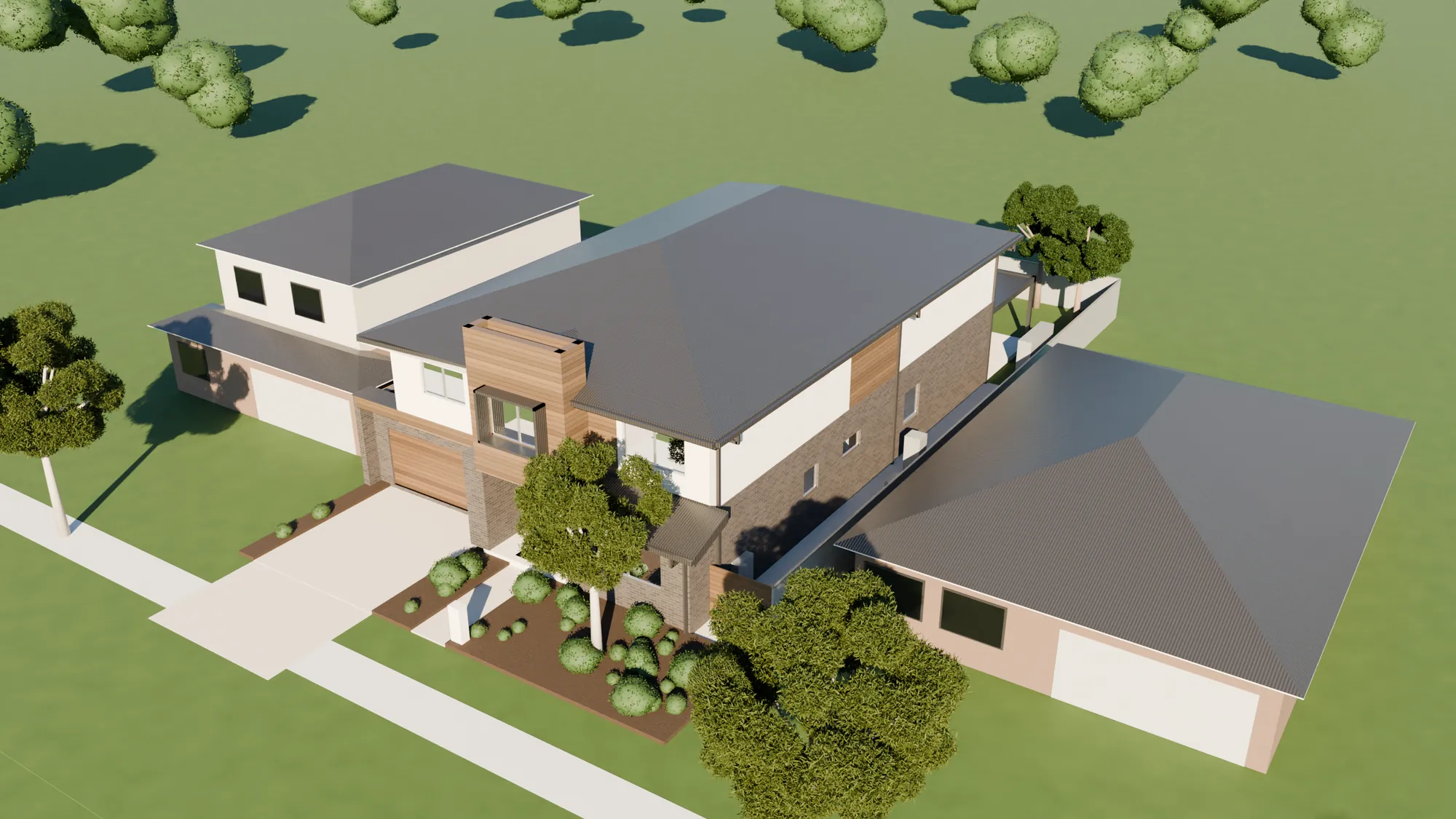 Yarrawonga House from above